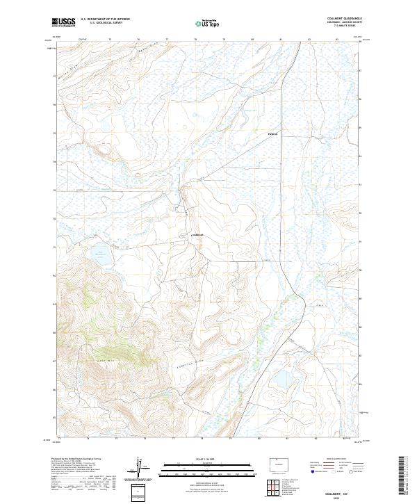 US Topo 7.5-minute map for Coalmont CO