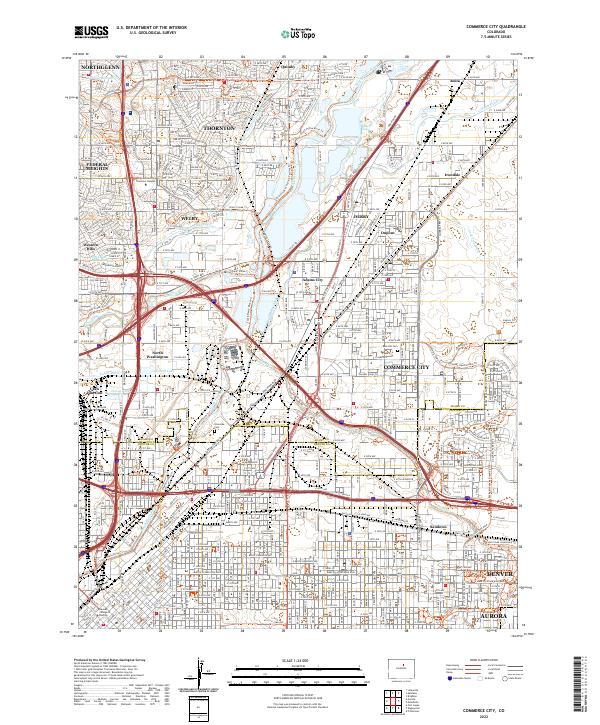 US Topo 7.5-minute map for Commerce City CO