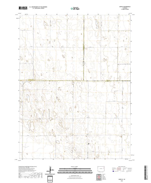 US Topo 7.5-minute map for Cope SE CO