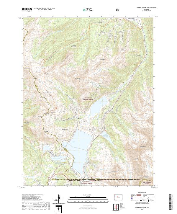 US Topo 7.5-minute map for Copper Mountain CO