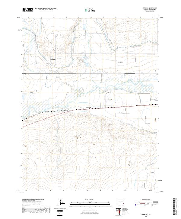 US Topo 7.5-minute map for Cornelia CO