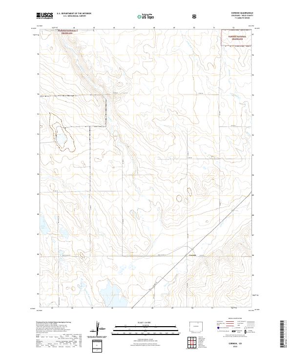 US Topo 7.5-minute map for Cornish CO