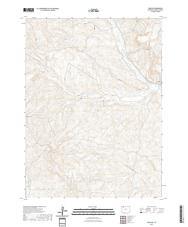 US Topo 7.5-minute map for Craig NE CO