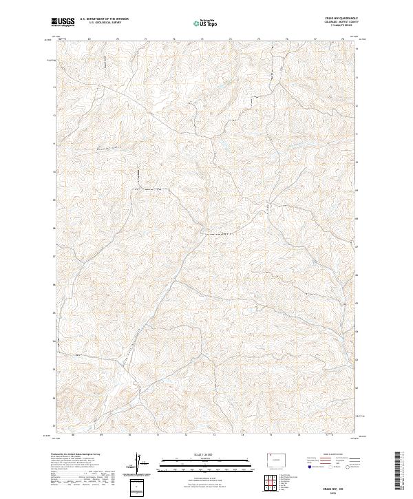 US Topo 7.5-minute map for Craig NW CO