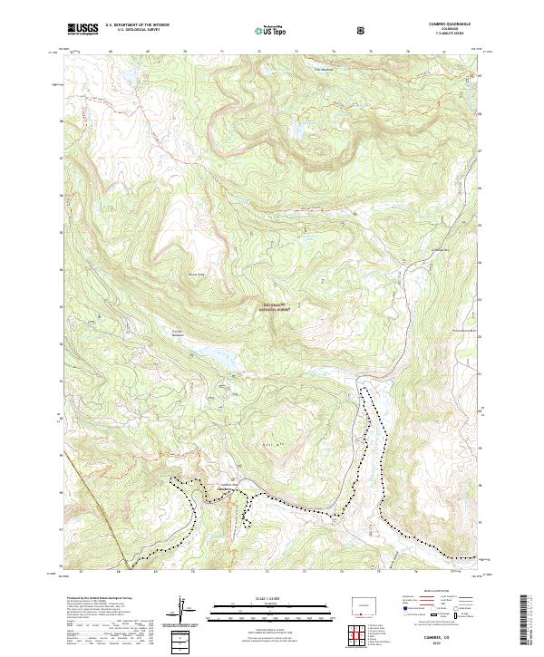 US Topo 7.5-minute map for Cumbres CO