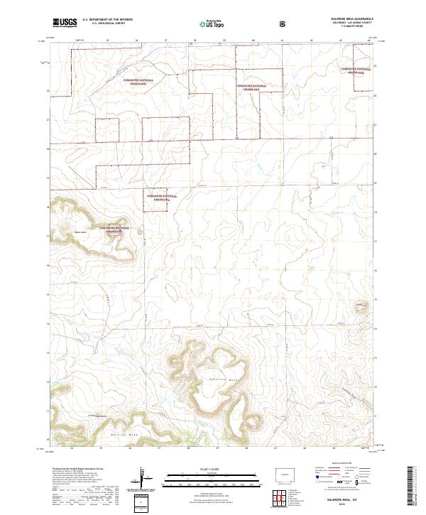 US Topo 7.5-minute map for Dalerose Mesa CO