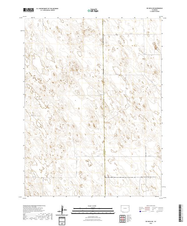 US Topo 7.5-minute map for De Nova NE CO