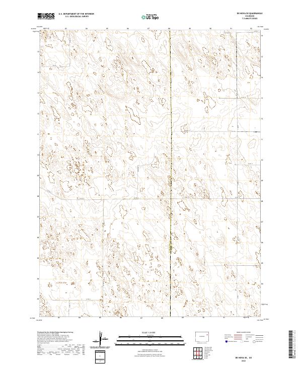 US Topo 7.5-minute map for De Nova SE CO