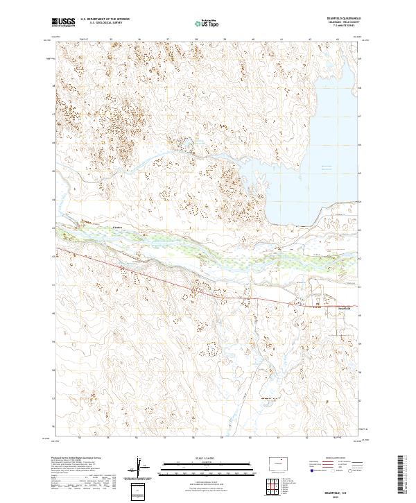 US Topo 7.5-minute map for Dearfield CO