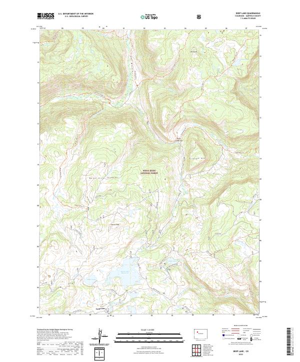 US Topo 7.5-minute map for Deep Lake CO