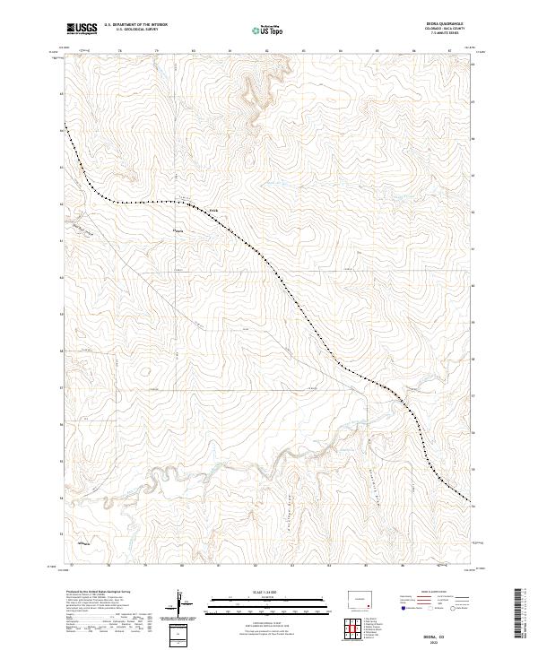 US Topo 7.5-minute map for Deora CO