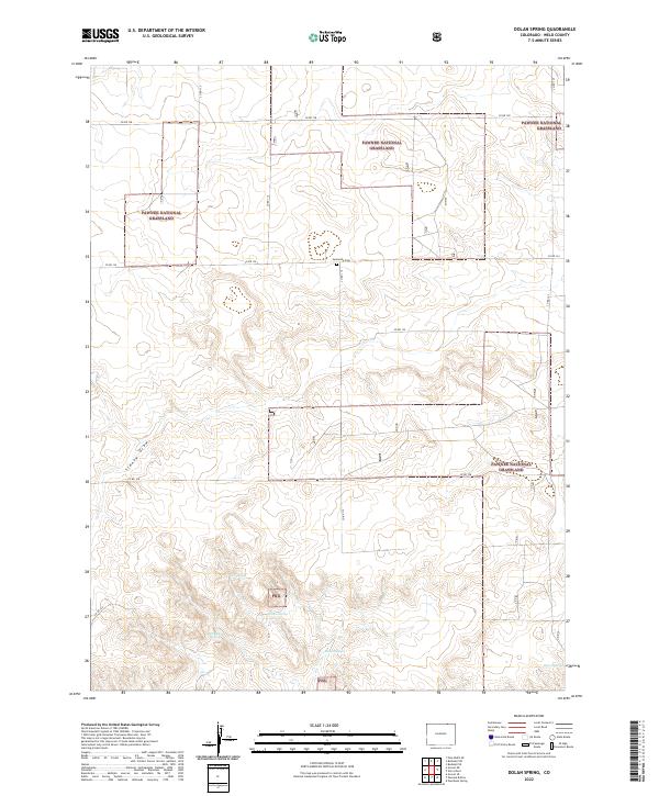 US Topo 7.5-minute map for Dolan Spring CO