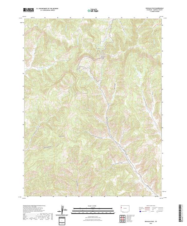 US Topo 7.5-minute map for Douglas Pass CO