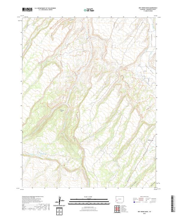 US Topo 7.5-minute map for Dry Creek Basin CO
