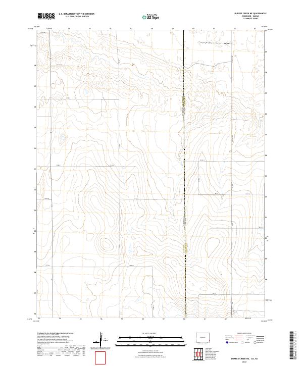 US Topo 7.5-minute map for Durkee Creek NE COKS