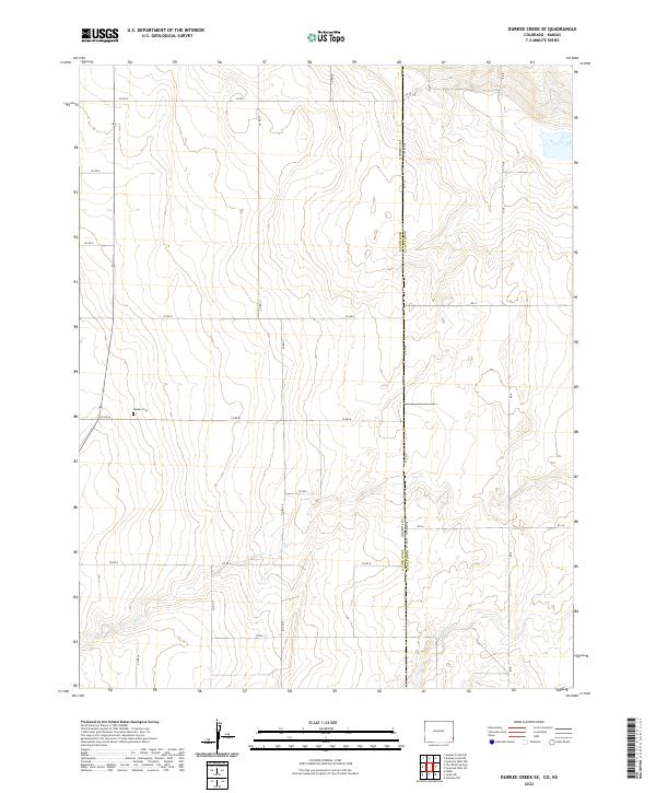 US Topo 7.5-minute map for Durkee Creek SE COKS