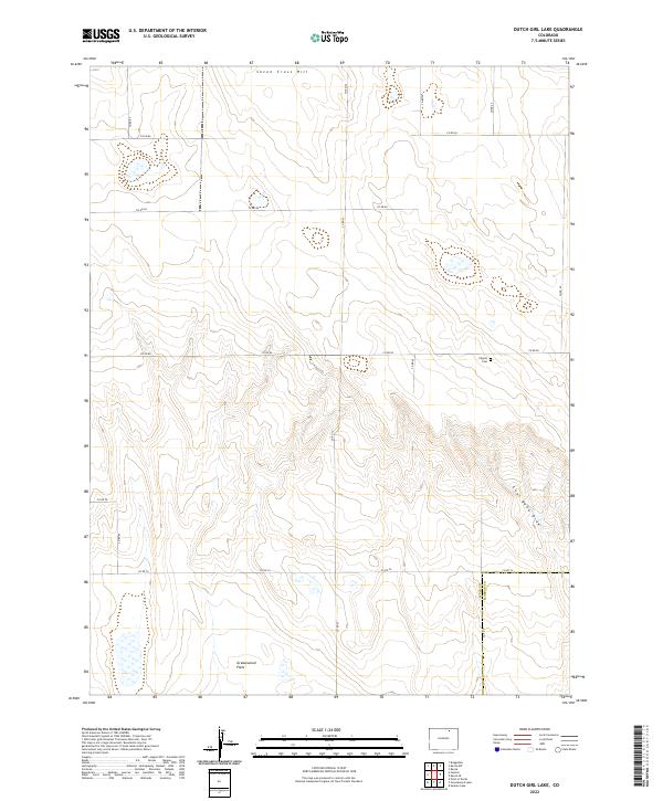 US Topo 7.5-minute map for Dutch Girl Lake CO