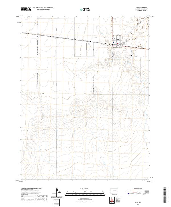 US Topo 7.5-minute map for Eads CO