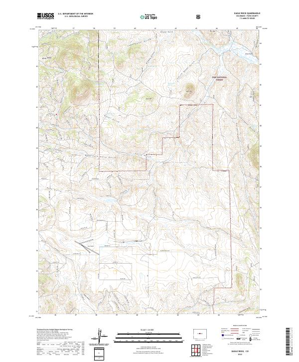 US Topo 7.5-minute map for Eagle Rock CO