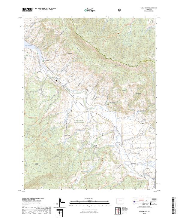 US Topo 7.5-minute map for Eagle Roost CO