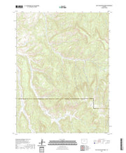 US Topo 7.5-minute map for East Evacuation Creek CO