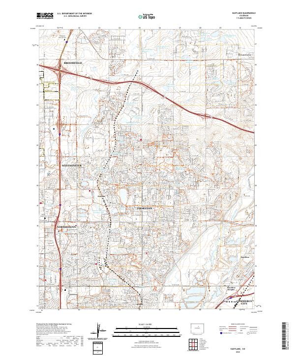 US Topo 7.5-minute map for Eastlake CO