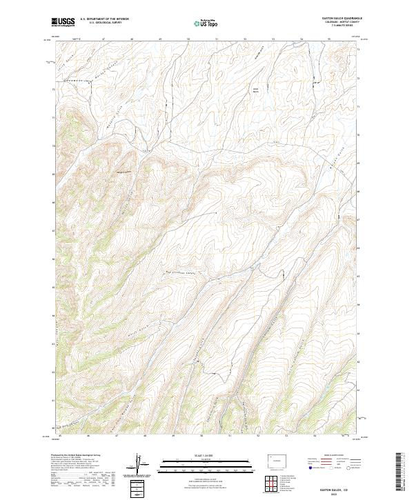 US Topo 7.5-minute map for Easton Gulch CO