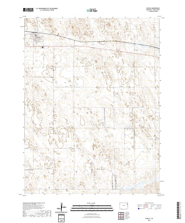 US Topo 7.5-minute map for Eckley CO