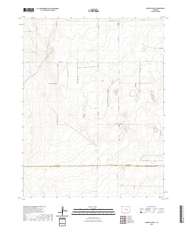 US Topo 7.5-minute map for Edison School CO