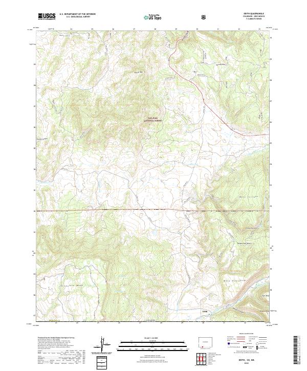 US Topo 7.5-minute map for Edith CONM