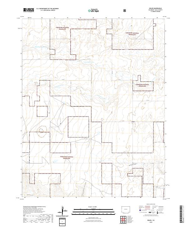 US Topo 7.5-minute map for Edler CO