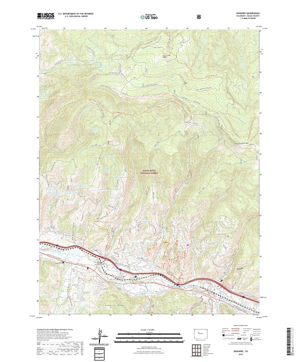 US Topo 7.5-minute map for Edwards CO