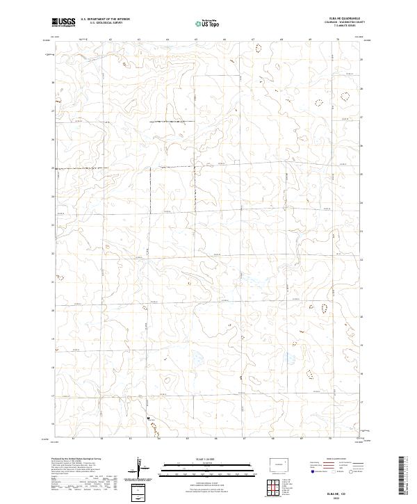 US Topo 7.5-minute map for Elba NE CO