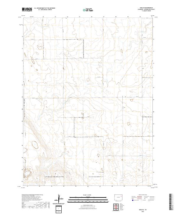 US Topo 7.5-minute map for Elba SE CO