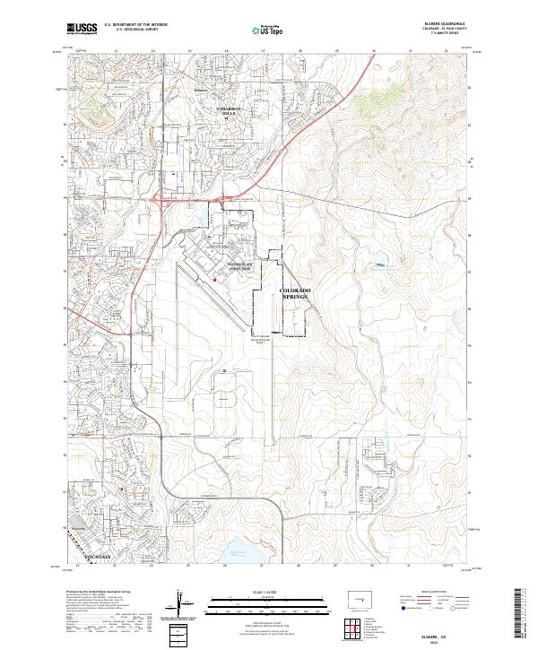 US Topo 7.5-minute map for Elsmere CO