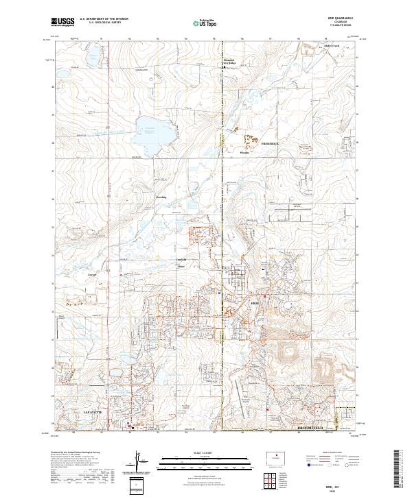 US Topo 7.5-minute map for Erie CO