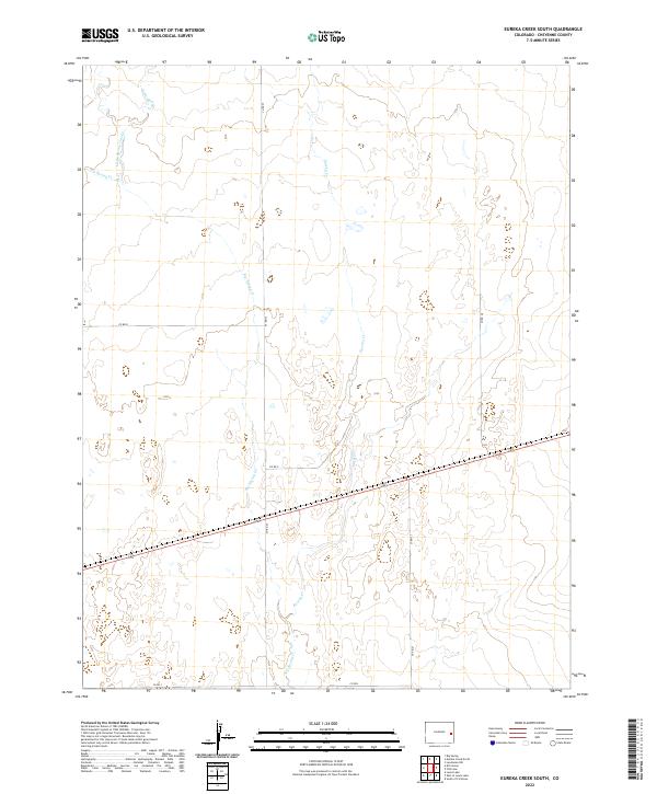 US Topo 7.5-minute map for Eureka Creek South CO