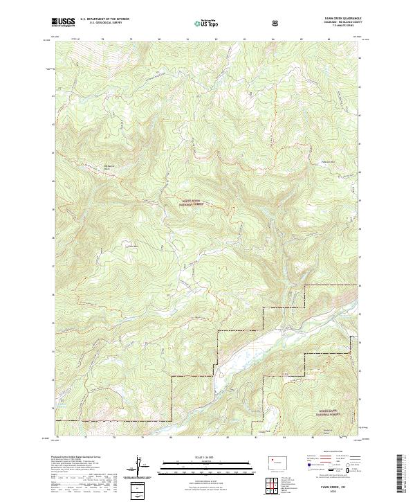 US Topo 7.5-minute map for Fawn Creek CO