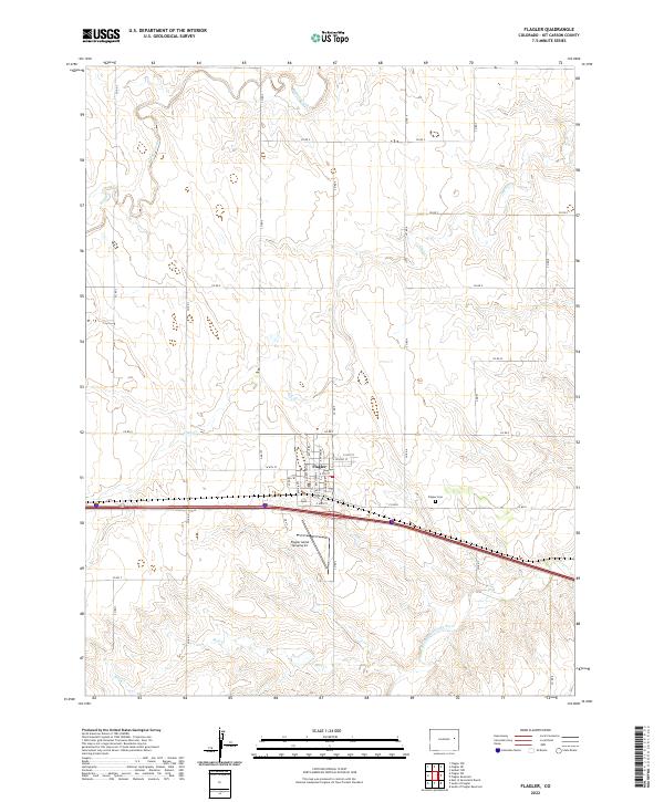 US Topo 7.5-minute map for Flagler CO