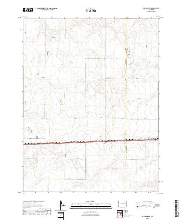 US Topo 7.5-minute map for Flagler SW CO