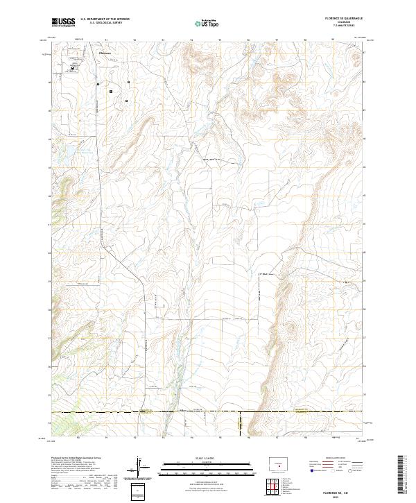 US Topo 7.5-minute map for Florence SE CO