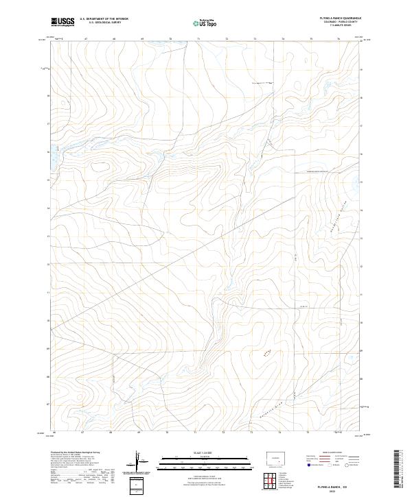 US Topo 7.5-minute map for Flying A Ranch CO