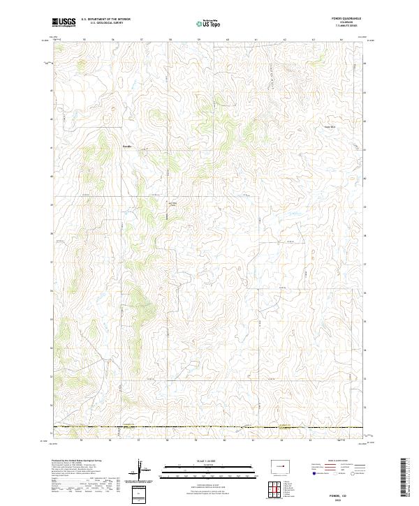 US Topo 7.5-minute map for Fondis CO