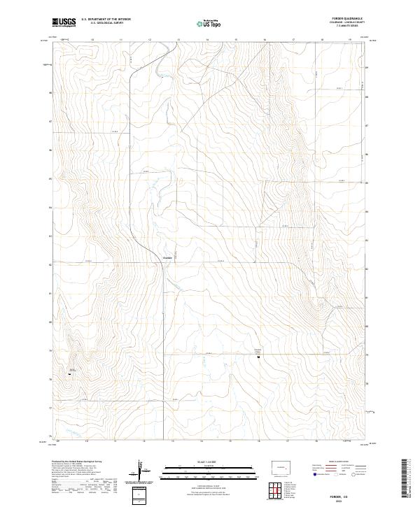 US Topo 7.5-minute map for Forder CO