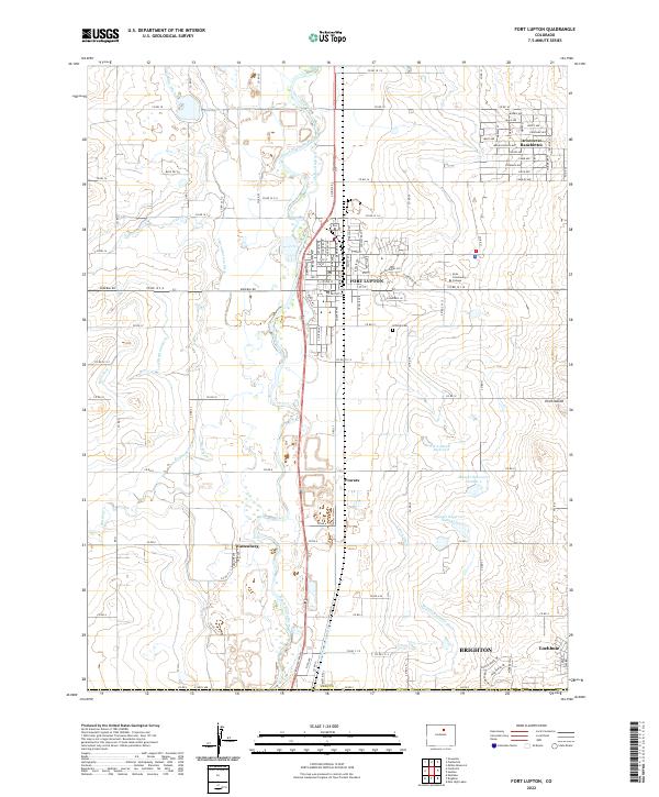 US Topo 7.5-minute map for Fort Lupton CO