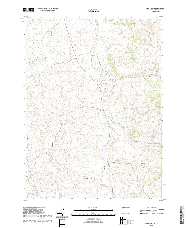 US Topo 7.5-minute map for Fortification CO