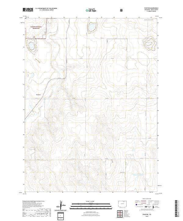 US Topo 7.5-minute map for Fosston CO