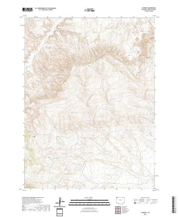 US Topo 7.5-minute map for G Spring CO