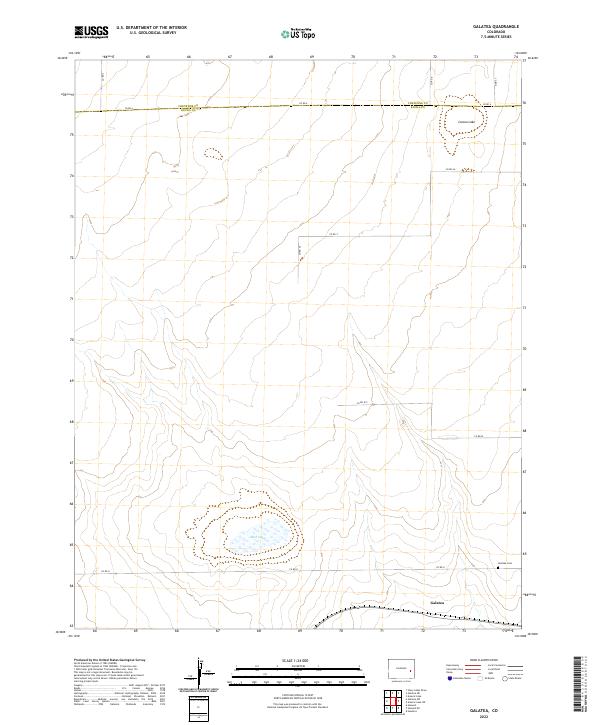 US Topo 7.5-minute map for Galatea CO