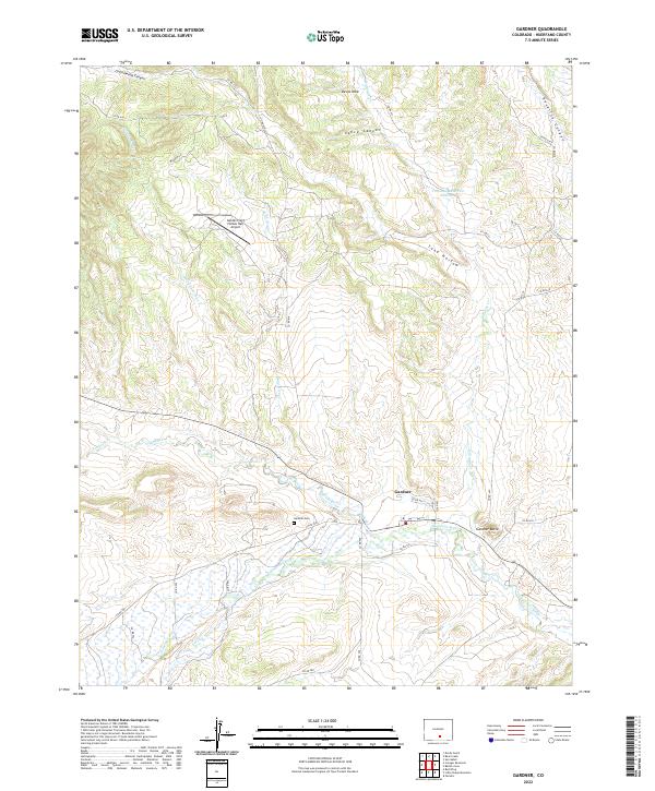 US Topo 7.5-minute map for Gardner CO